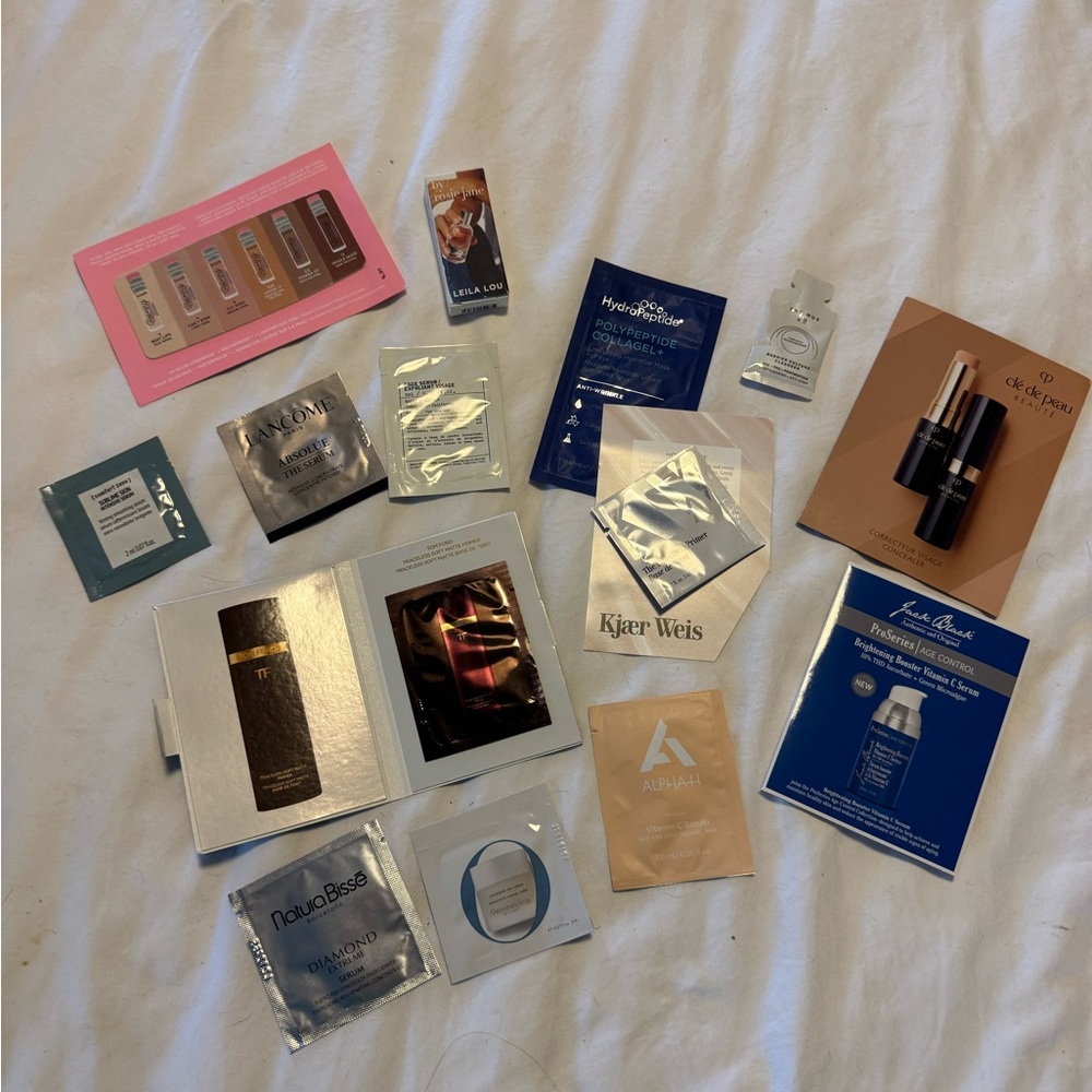 Luxury skincare and beauty samples